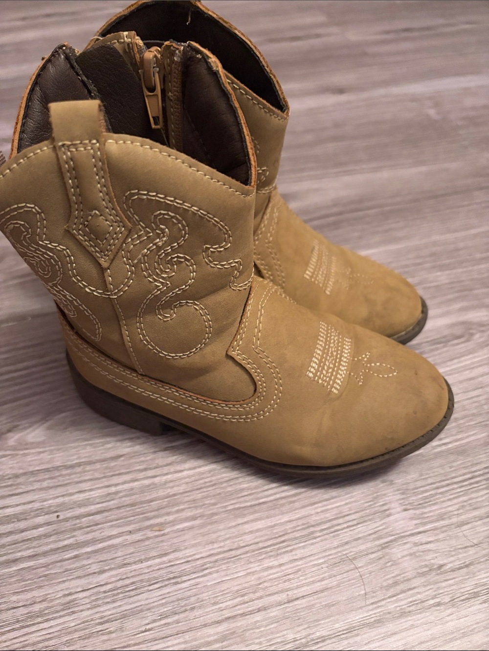 Kids Tan Western Cowboy Boots Joe fresh size 10